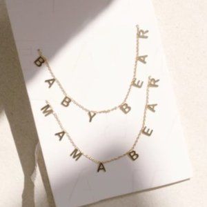 Mama and Baby Bear Necklace Set - Anthropologie Serefina